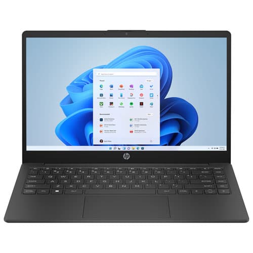 HP 14" Business Laptop - AMD Athlon Silver 7120U - 8GB LPDDR5 - 256GB SSD - Windows 11 Home - Jet black