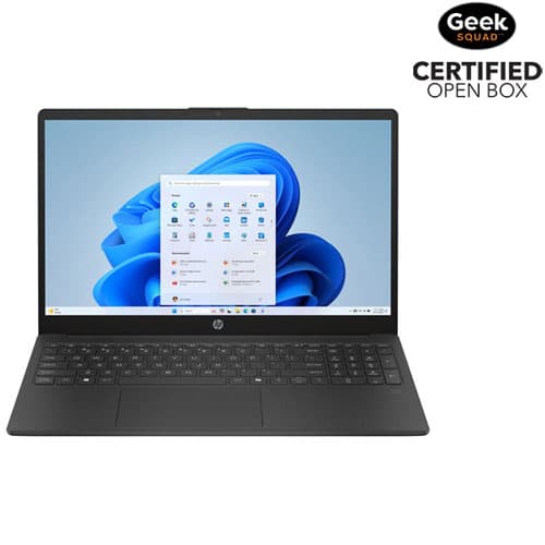 Open Box - HP 15.6" Laptop - Jet Black (Intel Core 7-150U/16GB RAM/512GB SSD/Windows 11)