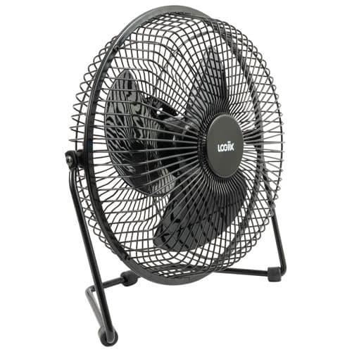 LOGiiX USB Retro Desk Fan - 10" - Black