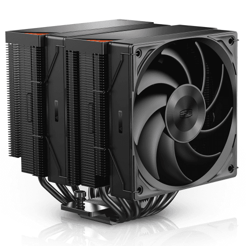 PCCOOLER CPS RZ620 Dual Tower CPU Air Cooler, 6 Heat Pipes, 275W TDP, Aluminum Top Cover, 157.5mm Tall, 120mm PWM Silent Fans, for Intel LGA1851/1700/1200/115X & AMD AM5/AM4, Black