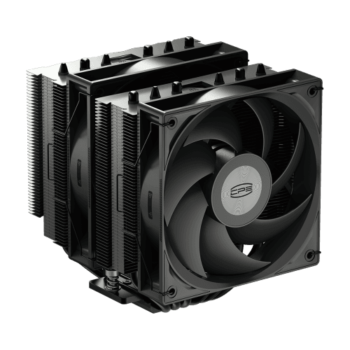 PCCOOLER CPS RT620Pro Dual Tower CPU Air Cooler, 6 Heat Pipes, 265W TDP, 153mm Tall, 120mm PWM Fans, Reinforced Structure, for Intel LGA1851/1700/1200/115X & AMD AM5/AM4, Black
