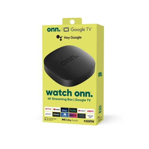 Open Box - onn. Google TV 4K Streaming Box (New, 2023), 4K UHD Resolution