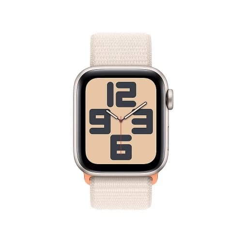 Apple Watch SE2 GPS 40mm Starlight Aluminum Case with Starlight Sport Loop - MR9W3CL/A
