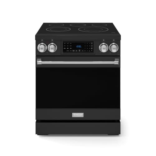 Gordon Ramsay by THOR Kitchen 30 Inch Professional Electric Range with Tilt Panel Touch Control in Black/Stainless Steel