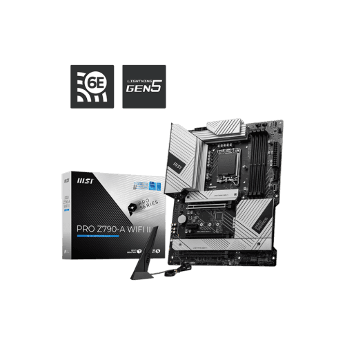 MSI PRO Z790-A WIFI II ATX Socket 1700 DDR5 Motherboard for 12/13/14th Gen Intel CPUs