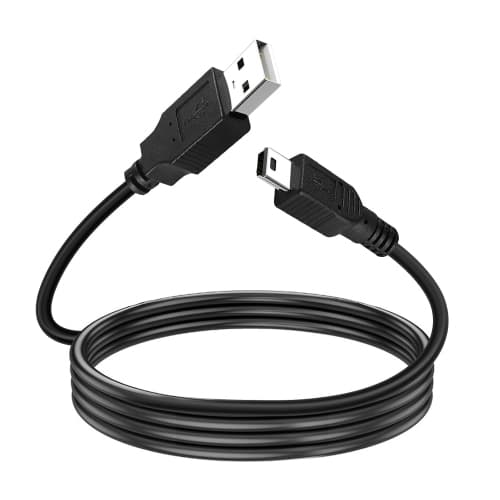 6.6FT USB A to Mini USB Charging Cable for PS3/ PS3 Slim SixAxis Controller, GoPro Hero 4,Hero 3, Hero 2, Blue Yeti, Garmin GPS,Dash Cam,Camera Charger Cord Replacement