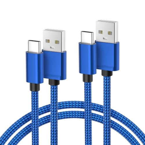 for iPhone 17 16 Pro Max Charger Cord,USB to USB C Cable 10FT/2Pack,Type C Charging Power Cord for Apple 15 iPad 10,Samsung Galaxy AI S25 S24 S23 S22 Plus Ultra Flip,A53 A54,Google