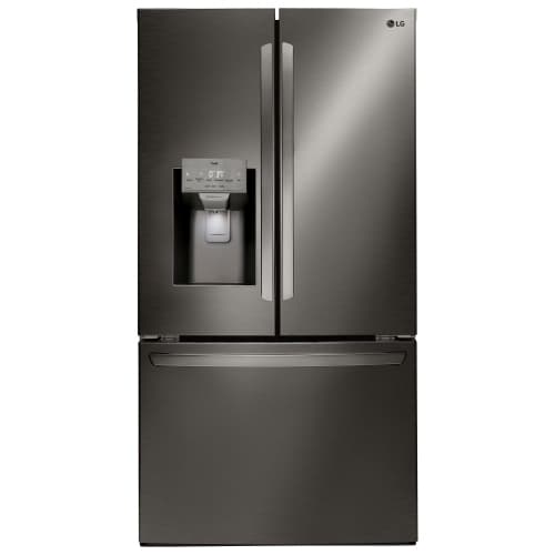 Openbox LG 36" 27.7 Cu. Ft. French Door Refrigerator w/ Water & Ice Dispenser (LRFS28XBD) - Black Stainless Steel