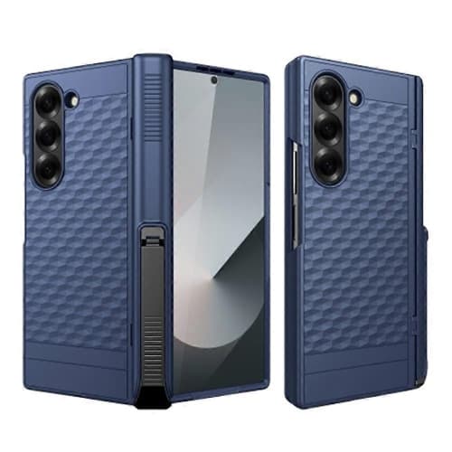 Cube Hinge Phone Case For Samsung Galaxy Z Fold6-Blue