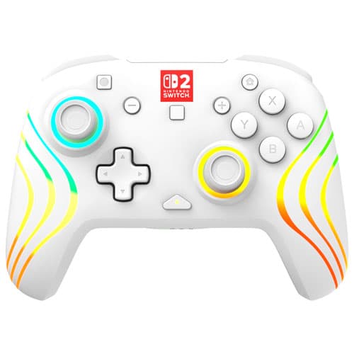 Turtle Beach Afterglow Wave Wireless RGB Gaming Controller for Nintendo Switch/Switch 2 - White