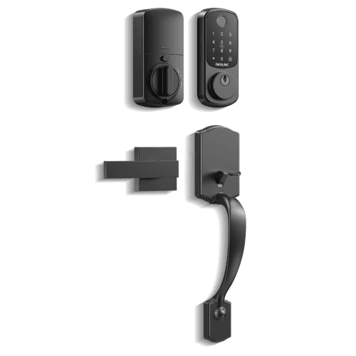DESLOC B200 Smart Door Lock with Handles, Smart Keypad Deadbolt with Fingerprint, TTLock App for Front Door