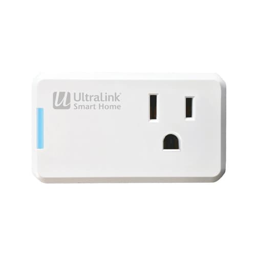 Ultralink Slim Smart WiFi Plug: Compact Mini Outlet, Alexa & Google Voice Control, App Scheduling, No Hub Required, Space-Saving Design, Easy Setup (USHSWP)