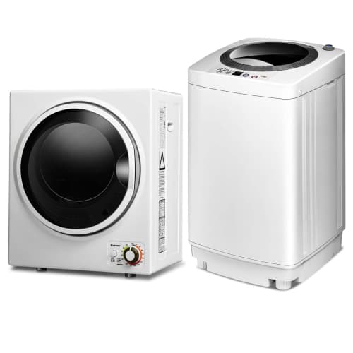 Costway 1.5 Cu. Ft. (IEC) Compact / Portable Washer - White