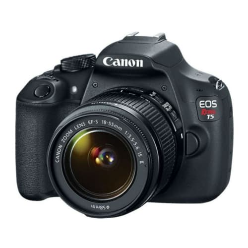 Canon EOS Rebel T5 3.0 Inch LCD DSLR Black Camera with EF S 18 to 55mm II Lens
