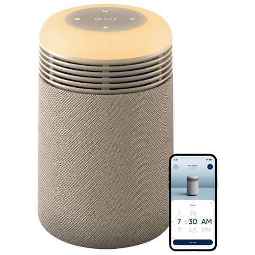 Blueair Mini Restful Sunrise Clock Air Purifier with HEPA Filter - Beige