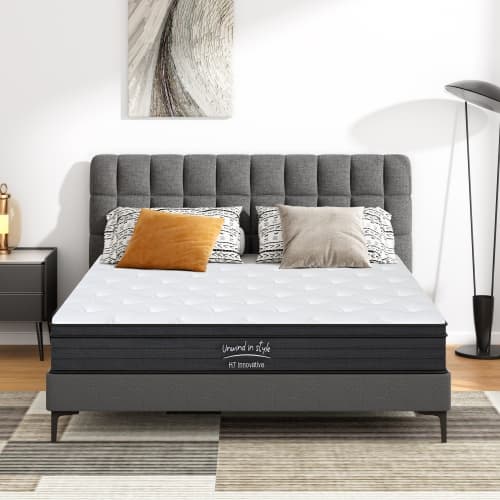 8-Inch Queen Hybrid Mattress - Individually Pocketed Coils, Medium Firm Feel