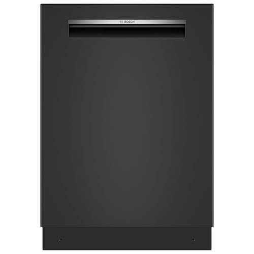Bosch 300 Series 24" 46dB Smart Top-Control Zone Wash PureDry Dishwasher with Third Rack ENERGY STAR (SHP53EM6N) - Black