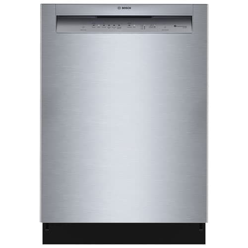 Bosch 300 Series 24" 50dB Precision Wash, PureDry and Overflow Protection Dishwasher with 3rd Rack (SHE3ADF5N) - SS