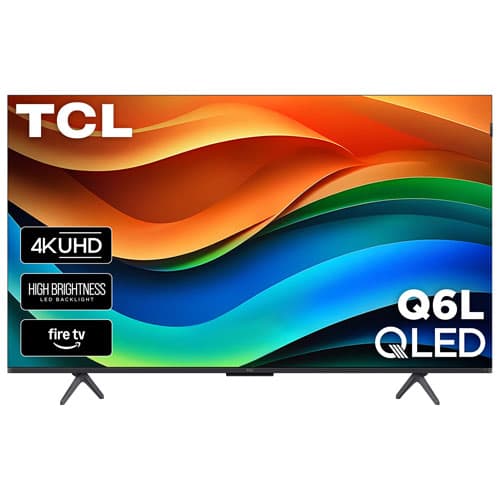 TCL 50" Q6L Series 4K UHD QLED Dolby Vision HDR10+ Dolby Atmos Fire TV Smart TV (50Q6L) - 2026 - Great for Streaming & Gaming