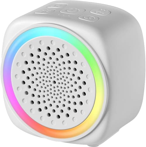 Portable White Noise Machine, Mini White Noise Sound Machine with Nursery Lamp, Mood Lighting, 7 Colors Night Light, 26 Soothing Sounds for Baby/Adult 4 Timer