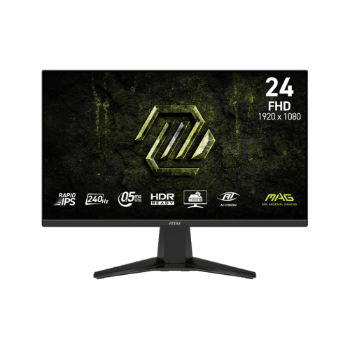 MSI 24" 1920 x 1080 (FHD) 240Hz 0.5ms (GTG) Rapid IPS Gaming Monitor Tilt adjustable (MAG 245F X24)