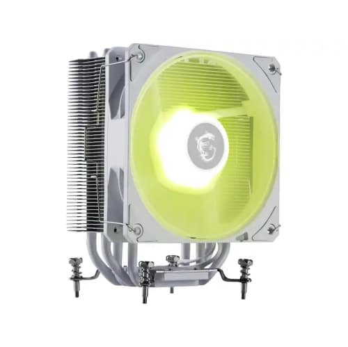 MSI - MAG COREFROZR AA13 Air CPU Cooler, Single 120mm PWN Fans, ARGB lighting controlled by software - White