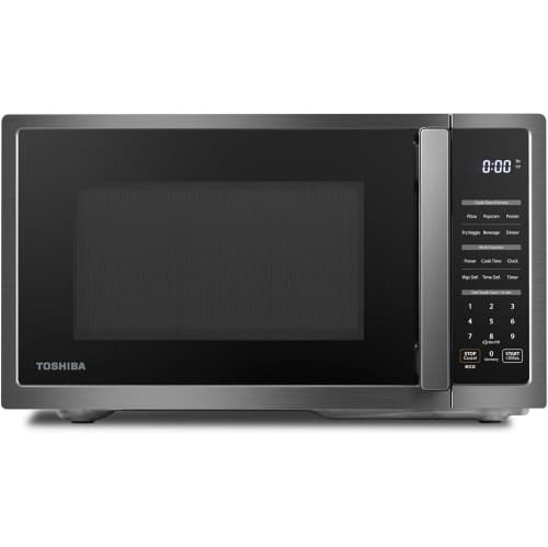 Open Box – TOSHIBA ML4-EM09PA Small Countertop Microwave Oven with 6 Auto Menus, Mute Function, Child Lock -Black Stainless Steel***Free Delivery in Ontario Local***