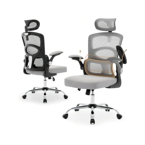 Ergonomic Office Chair Desk Chair With 5 Steel Wheels Home Mesh Office Desk Chair High Back Computer Gaming Chair