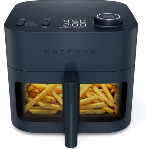 Chefman Crispinator 8-Qt Air Fryer 5-in-1 with 450°F Convection – Black