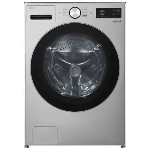 LG (WM5800HVA) 5.8 Cu. Ft. (IEC) Stackable High Efficiency Front Load Washer with Steam - Graphite Steel