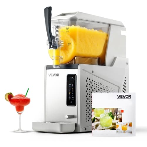 VEVOR 3L/100oz Slushie Machine, No Ice Needed Slushy Machine for Home, Frozen Drink Maker with Single Tank, Margarita Machine with Self-Cleaning, for Frozen Margaritas, Frappés