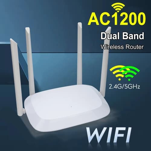 1200M Wireless WiFi Repeater Router Dual Band 2.4G 5G WiFi Signal Extender WiFi Router WiFi Amplifier Long Range Signal Booster Router