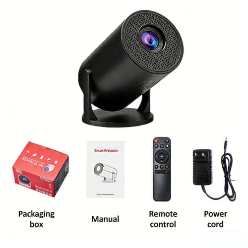 Mini Projector - Portable Home Theater Projector with 180° Rotation Stand, Outdoor Camping & Travel Projector