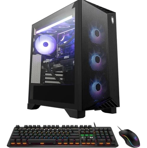 Refurbished (Excellent) MSI Aegis ZS2 Gaming Desktop – AMD Ryzen 9 9900X, 32GB DDR5, 2TB SSD, GeForce RTX 5080, 360mm Liquid Cooling, Wi-Fi 7, 850W Gold PSU, Windows 11 Home, Black