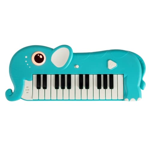Costway 25-Key Kids Piano Keyboard Dinosaur Shape Toy Digital Piano with Built-in Music & Light Red