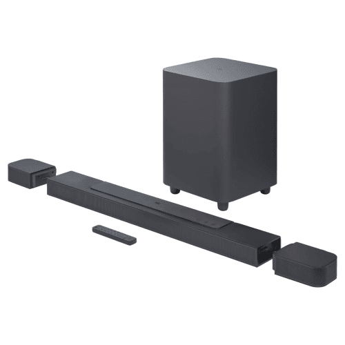 JBL - Bar 700 5.1-Channel Soundbar System with Wireless Subwoofer, Detachable Surround Speakers, and Dolby Atmos - Black (Open Box)