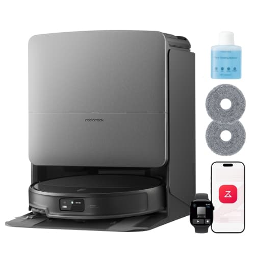 Roborock Saros 20X Bagless Robot Vacuum & Mop for Multi-Surface with All-in-1 Dock, 36,000Pa Suction, 3D AI Avoidance, Hot Wash & Dry