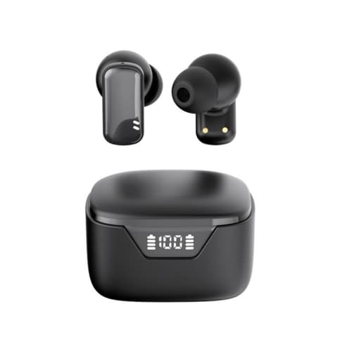 Mini Wireless Bluetooth Earbuds, 50H Battery with Digital Display, Easy Use for Travel Workout - Black