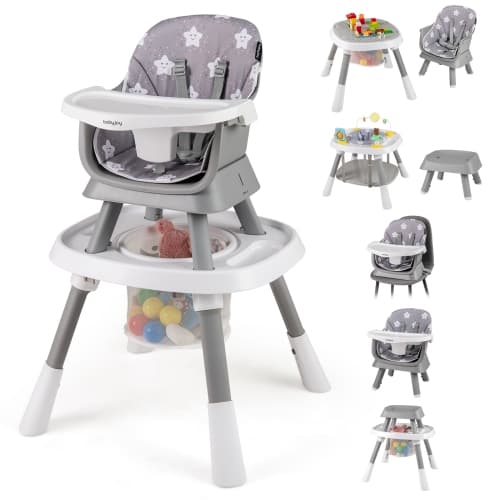 Babyjoy 16-in-1 Baby High Chair with Activity Center Booster Seat Building Block Table