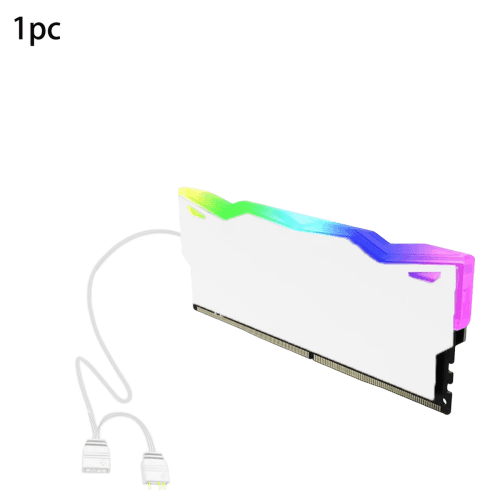 ARGB RAM Heatsink Cover for DDR4/DDR5 Memory with 5V 3-Pin Lighting