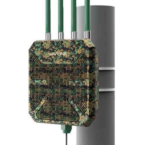 WAVLINK AX3000 WiFi 6 Router, Dual Band 2.4G/5G Outdoor WiFi Router, 4x8dBi High-Gain Antennas, PoE+, IP67 Weatherproof, Mesh Support, Signal Booster for Yard/Garage