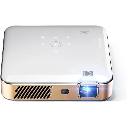 Open Box - Kodak Luma 500 Mini Projector with Google TV 11, 1080p Full HD, Wi-Fi, Bluetooth, HDMI, USB, Chromecast Built-In, Netflix Certified, 150" Display