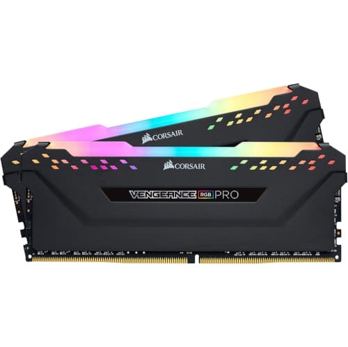 CORSAIR Vengeance RGB PRO DDR4 RAM 32GB (2x16GB) 3200MHz CL16-20-20-38 1.35V Intel XMP AMD Expo Computer Memory – Black (CMW32GX4M2E3200C16)