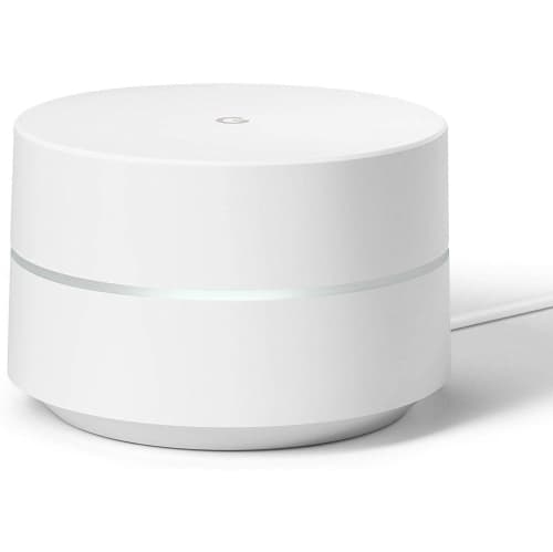 Open Box - Google Whole Home Mesh Wi-Fi System Set of 1, Dual-Band Wi-Fi Router Replacement with Seamless Coverage up to 1,500 sq. ft., White