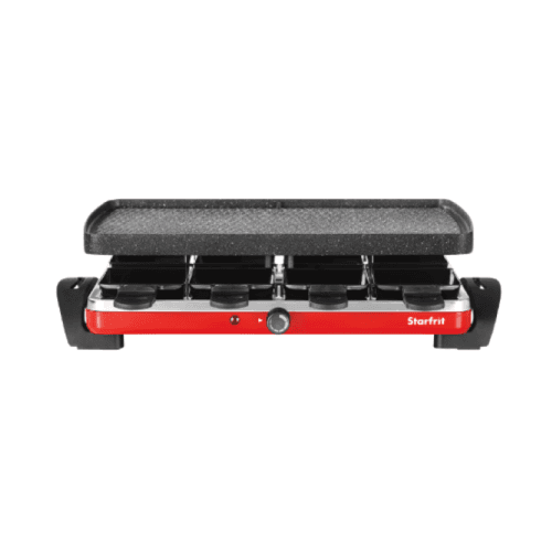 Refurbished (Good) Starfrit The Rock Indoor Party Grill - Black/Red, 024403-002-0000