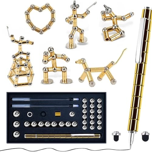 Magnetic Fidget Pen - Gold Gravity Multifunction Ballpoint Pen