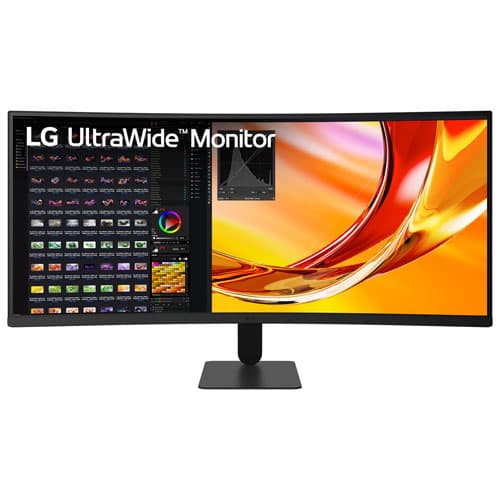 LG UltraWide 34" 1440p WQHD 120Hz 5ms GTG Curved LCD AMD FreeSync Monitor (34U601B) - Black