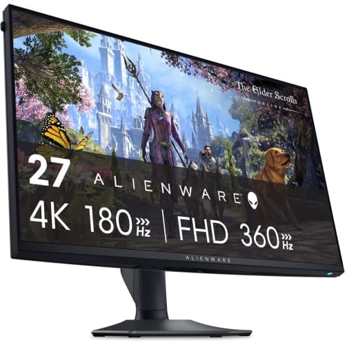 Alienware AW2725QF 27″ 4K Dual-Resolution Gaming Monitor, 180Hz/360Hz HDR