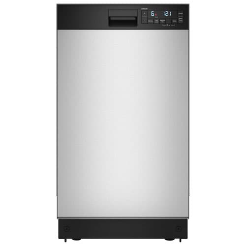Whirlpool 18" 48dB Built-In Dishwasher with Stainless Steel Tub & Third Rack (WDFS5118SS) - Stainless Steel