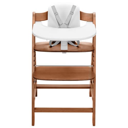 Hauck Alpha+ High Chair with Baby Seat & Tray - Walnut